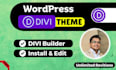 create divi wordpress website with divi theme and divi builder