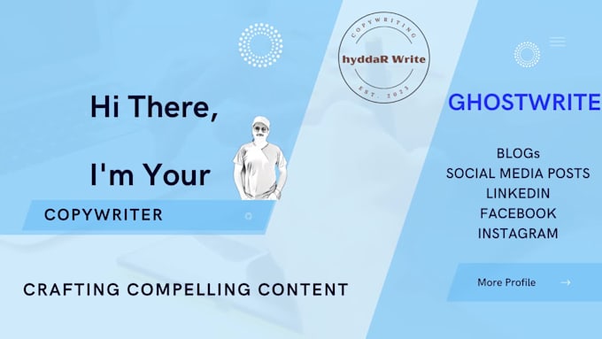 Be your ghostwriter for posts of linkedin and social media by Hyddar ...
