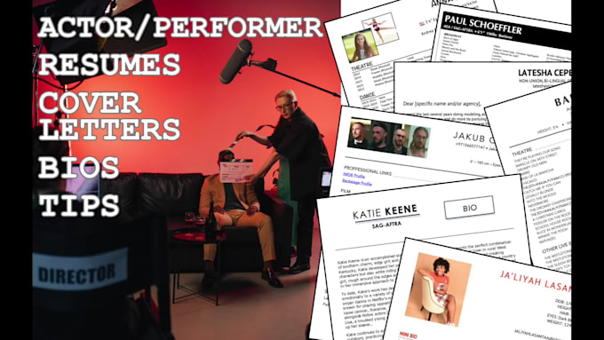 create or update your editable actor resume or cover letter
