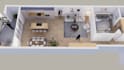 create 3d floor plan, interior design, 2d drawing, rendering