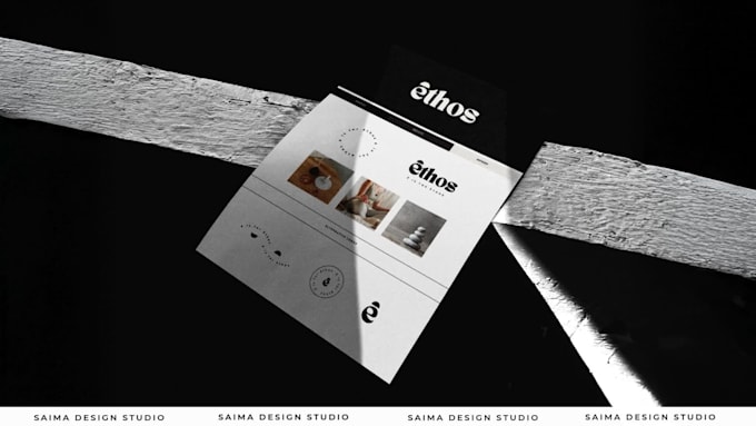 design a minimalist logo with a mini brand guide