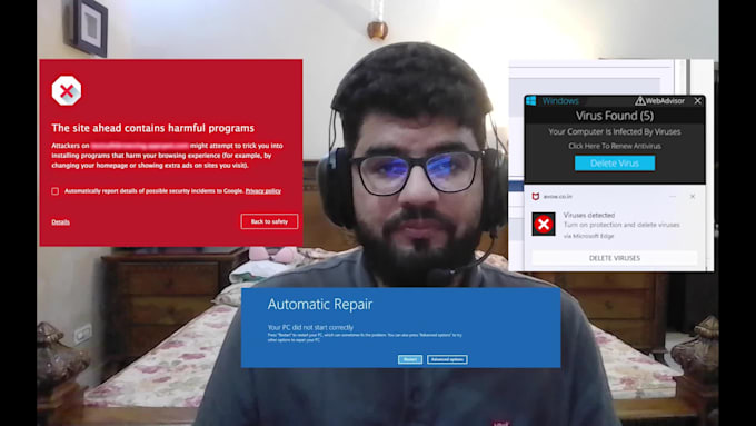 remove virus, fix slow computer, and repair windows remotely