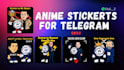 design crypto anime stickers for telegram community