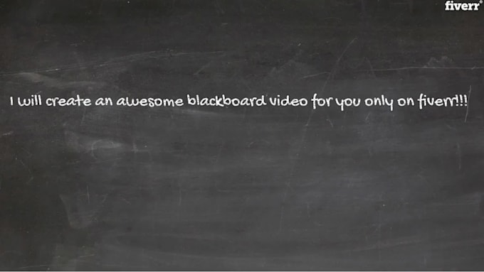 create a blackboard video