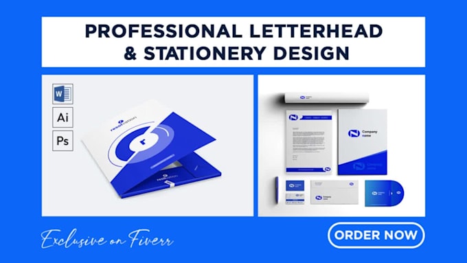 design professional letterhead editable in ms word
