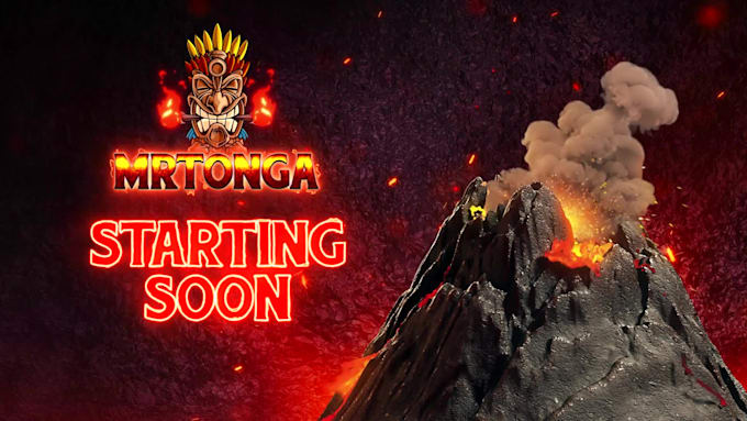 make animated starting soon screen for your stream