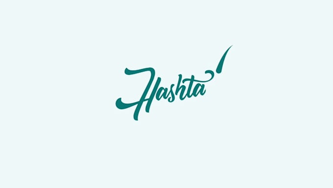 do a creative handwritten text logo animation and signature