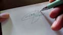 design handwritten signature, scripted cursive logo