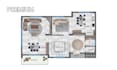 color 2d color floor plan for real estate