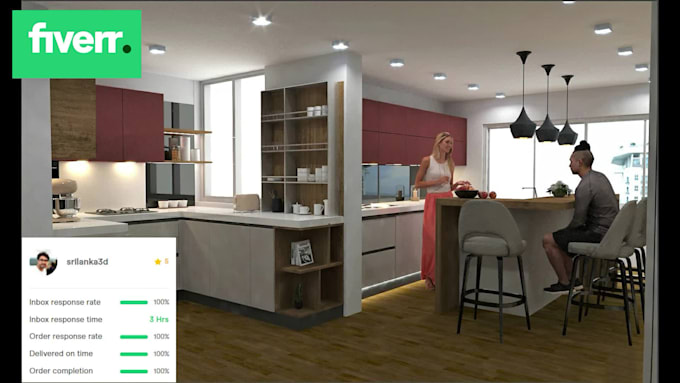 do the creative kitchen, wardrobe, and  all interior  design