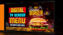 design digital menu board or animated TV menu for restaurant
