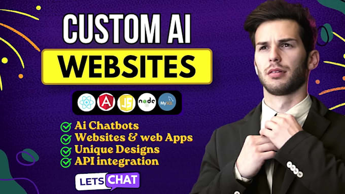 build custom ai website, develop, design, redesign as a webdev
