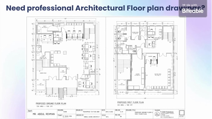 design architecture floor plan drawing autocad 2d floor plan
