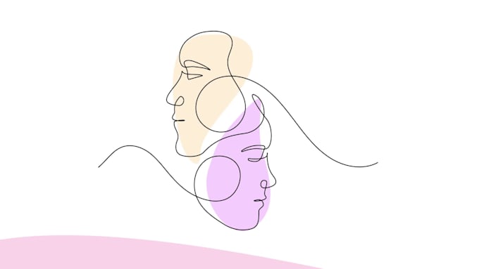 design an elegant single line art logo from your image