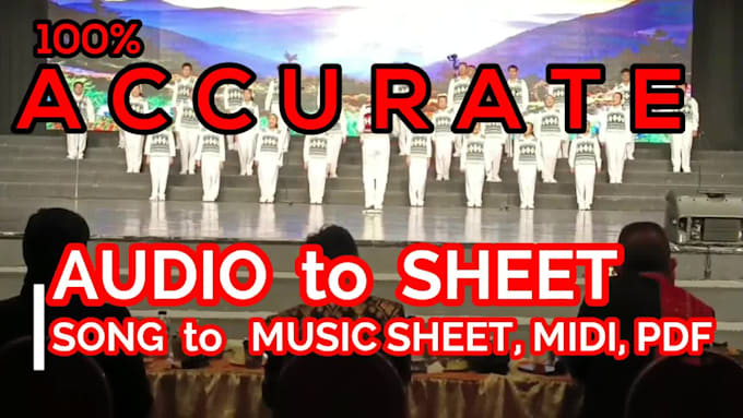 transcript song and music to school choir multi language