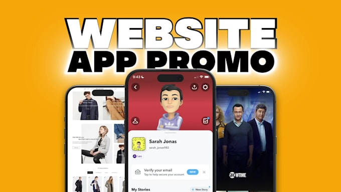 create a modern website or app promo video