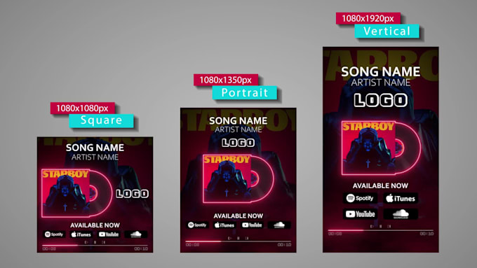 make a music promo video for social media