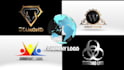 create a 3d rotating logo animation or seamless 360 loop gif