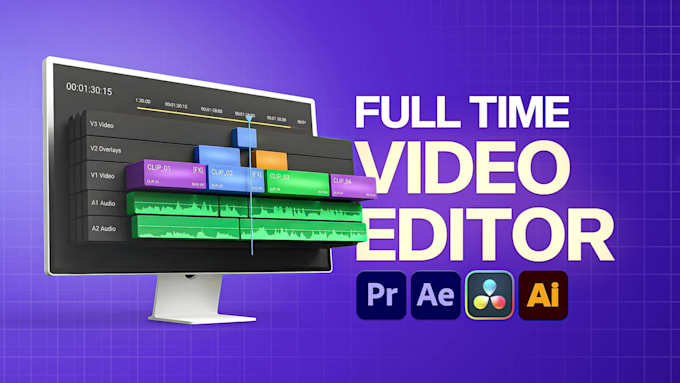 be your monthly youtube instagram video editor and motion designer