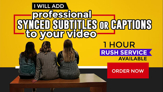 add english subtitles and captions to your video in 24 hours