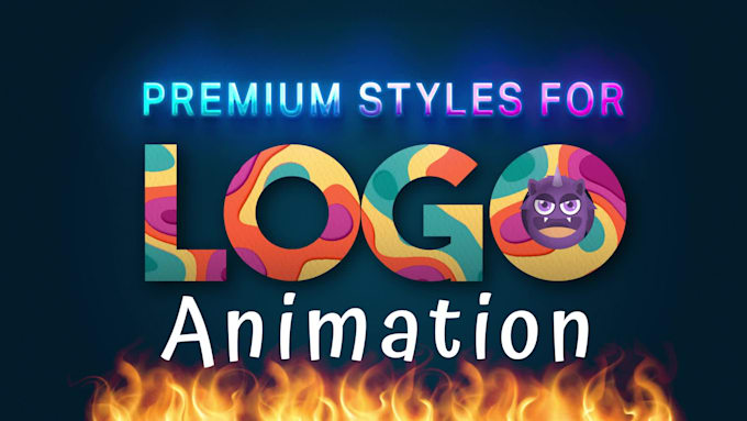 create a premium, complex logo animation with unique styles