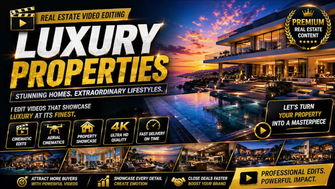edit luxury real estate videos professionally