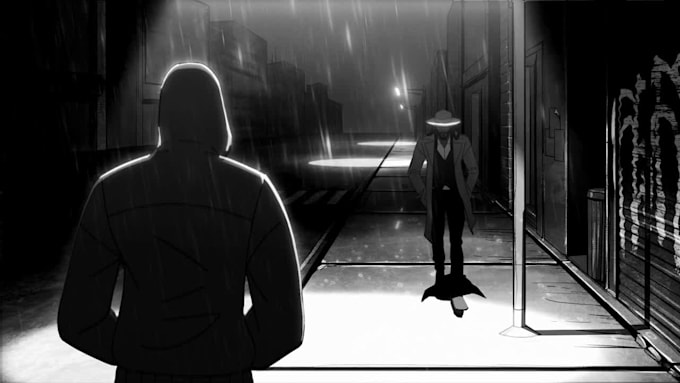 draw a storyboard or animatic for your film or game