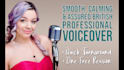 record a warm, authentic pro british female voiceover