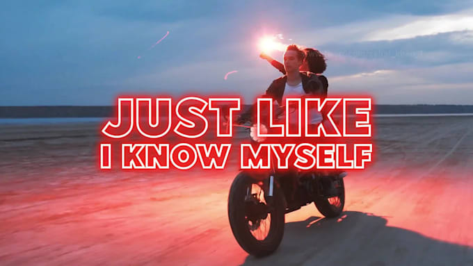 create animated lyric music video for your song in 24 hours