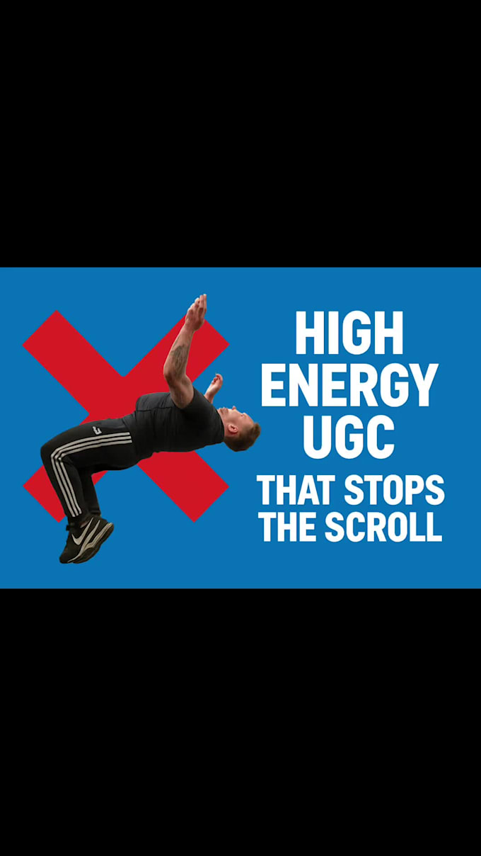 create high energy ugc viral ads, acrobatics, breakdancing