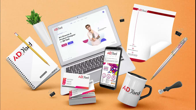 design brand guide with attractive logo in high resolution