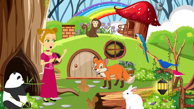 do 2d animation story or cartoon storytelling animation
