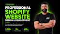 build a highly professional shopify store or shopify website development