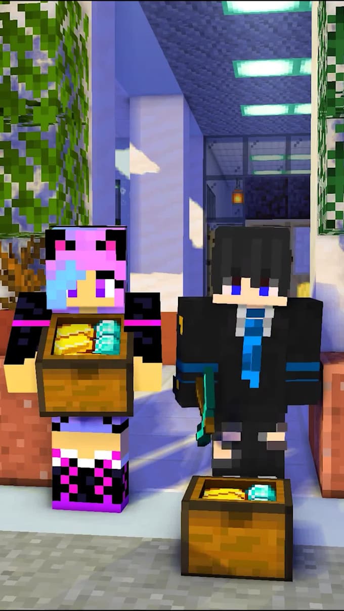 create 3d minecraft animation