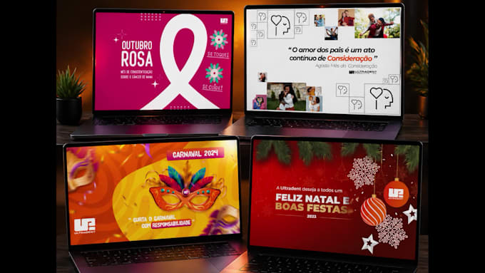 create custom corporate wallpapers for internal branding
