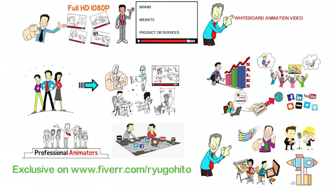 create cool whiteboard animation explainer video
