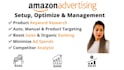 setup and manage amazon advertising PPC sponsored ads optimization campaign