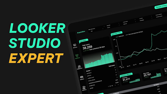 create dynamic google data studio or looker studio dashboards