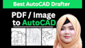 convert PDF to cad, draw floor plan in autocad