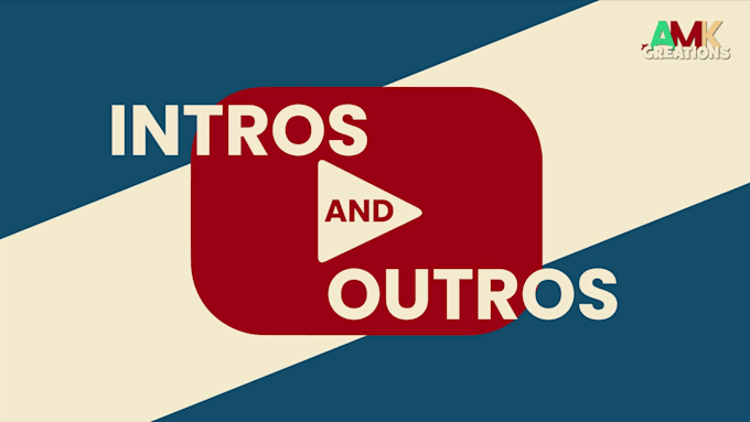create a unique and custom youtube intro and outro video