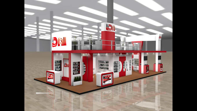 do 3d exhibition stand, booth, and stall