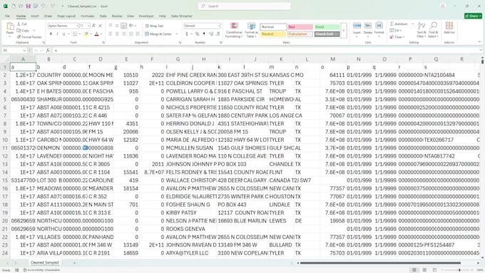 convert dat or txt data to CSV, xlsx