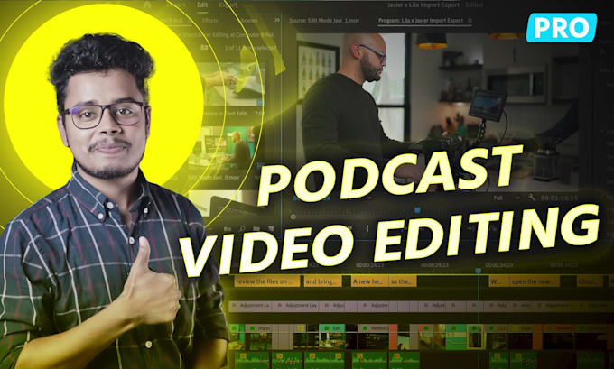 do professional podcast video editing