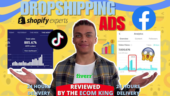 create winning tiktok and facebook dropshipping ads