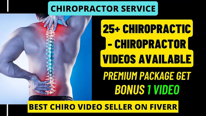 make a chiropractor or chiropractic commercial promo video