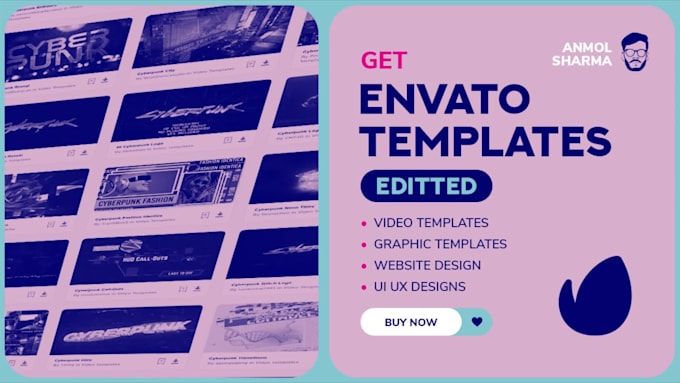 edit envato elements templates for you