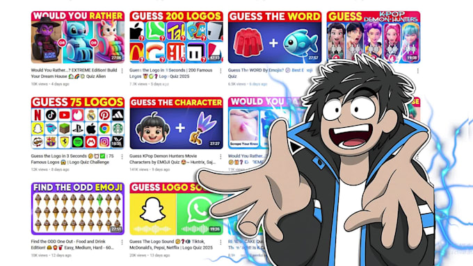create quiz, trivia questions youtube videos