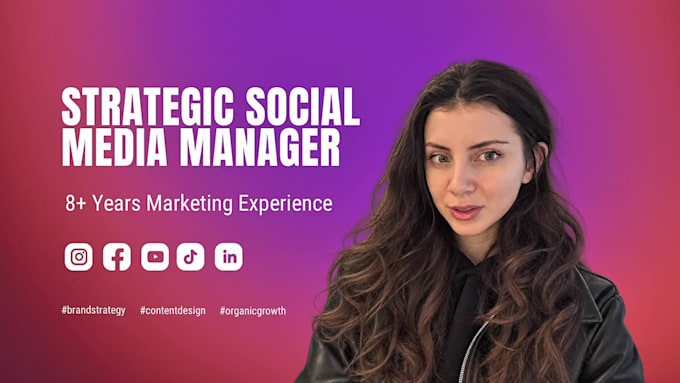 be your social media marketing manager and content creator