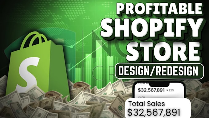 setup 6 figure shopify dropshipping store or profitable shopify website design