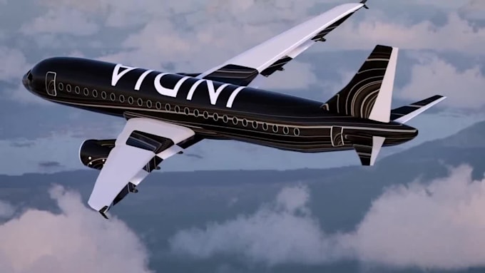 create realistic 3d airplane animation, aircraft modeling and rendering